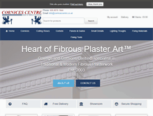 Tablet Screenshot of cornicescentre.co.uk